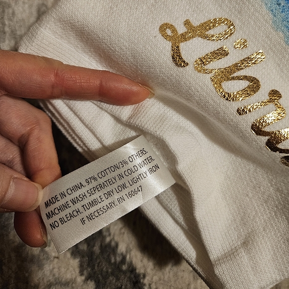 Eco-Melange Libra Zodiac Kitchen Towels Set of 2 - NWT - Picture 4 of 4